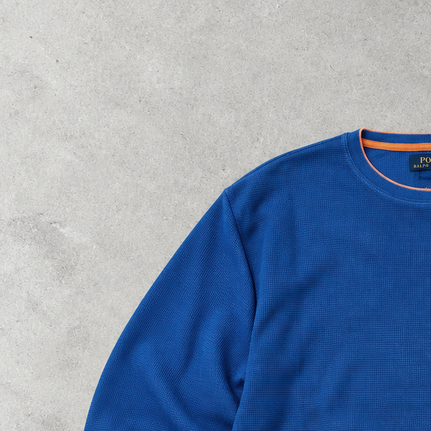 Ralph Lauren Sweater Blau Stitched Logo Limited (XL)