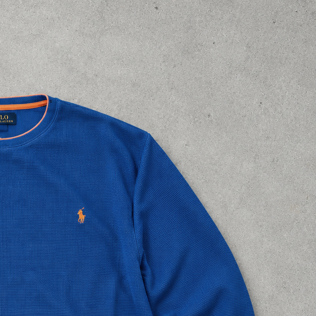Ralph Lauren Sweater Blau Stitched Logo Limited (XL)