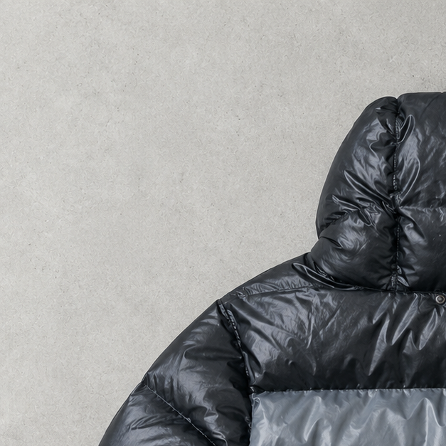 Nike Puffer Jacket Grau, Schwarz Rare (Size M)