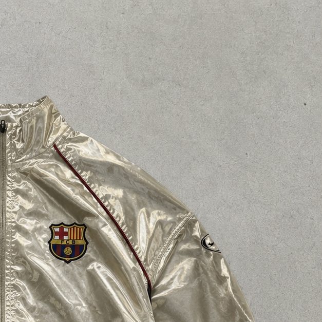 FC Barcelona Y2K 2001 Nike Windbreaker Gold Limited (XL)