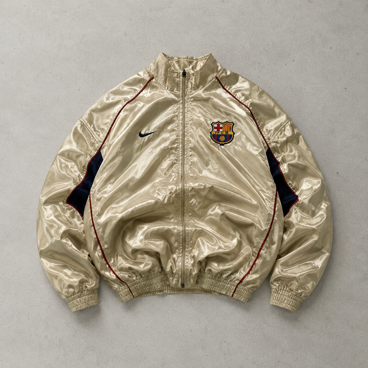 FC Barcelona Y2K 2001 Nike Windbreaker Gold Limited (XL)