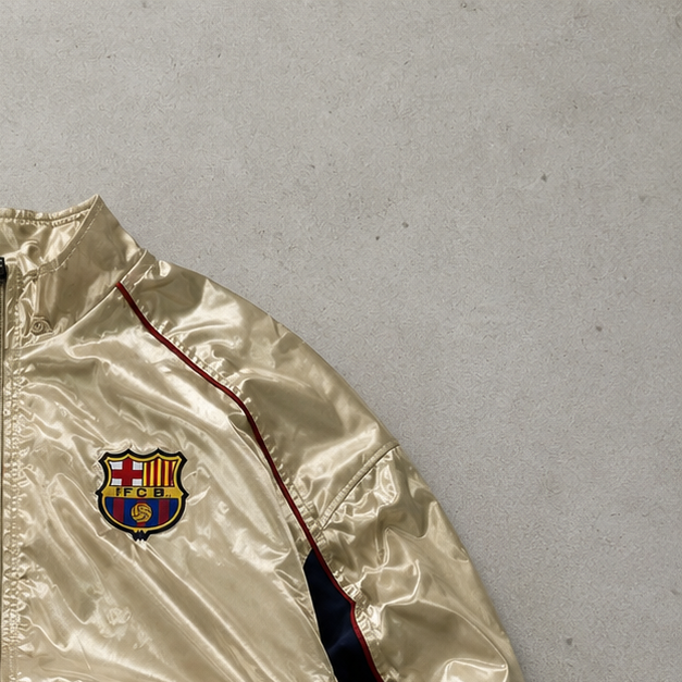 FC Barcelona Y2K 2001 Nike Windbreaker Gold Limited (XL)