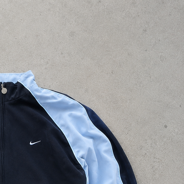 2007 Y2K Nike Track Jacket Black, Grey Limited (L) Stitched Logo