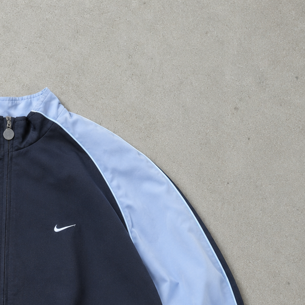 2007 Y2K Nike Track Jacket Black, Grey Limited (L) Stitched Logo