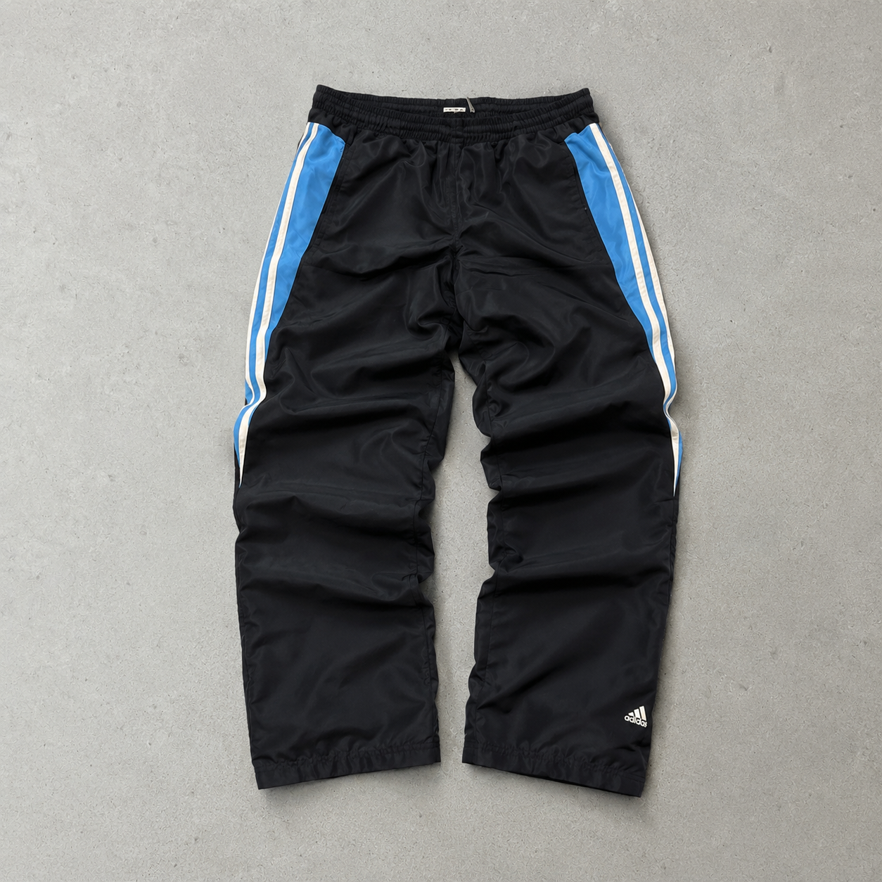 Y2K 90s ADIDAS Jeans Blue / Black Limited (S)