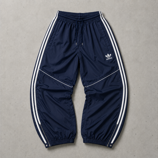 Y2K Nike Jogginghose Marineblau / Weiß Selten (S)