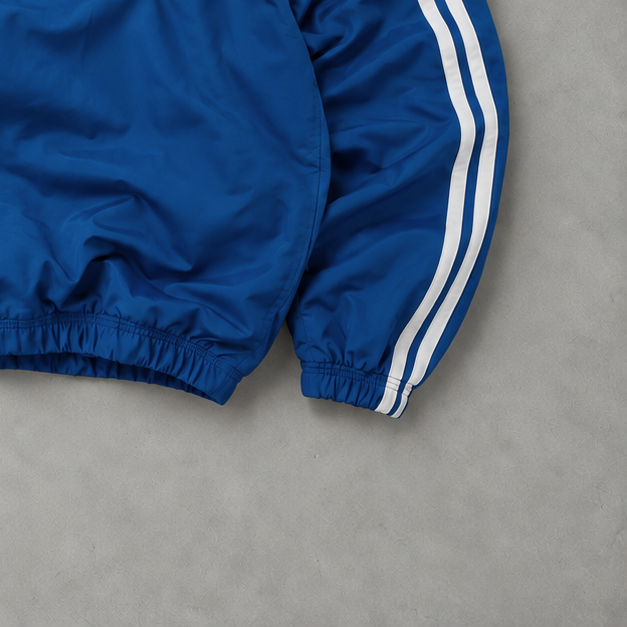 Sweat-shirt Adidas bleu/blanc rare (M)