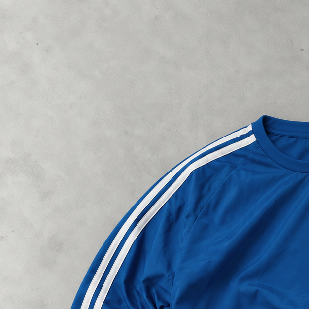 Sweat-shirt Adidas bleu/blanc rare (M)