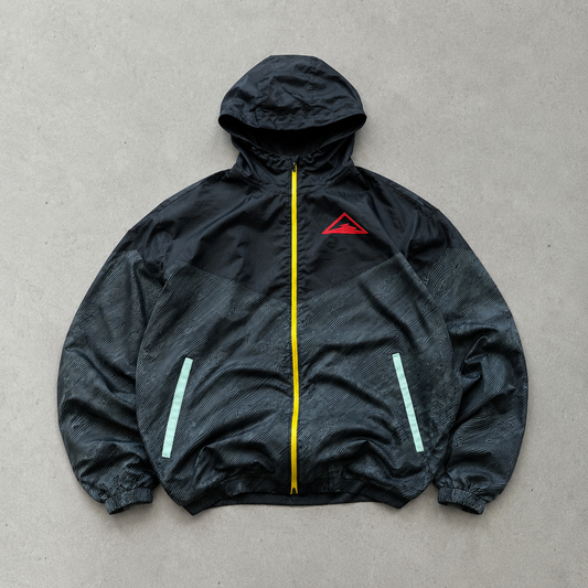 Nike Windbreaker Black, Yellow Rare (L)