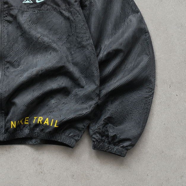 Nike Windbreaker Black, Yellow Rare (L)