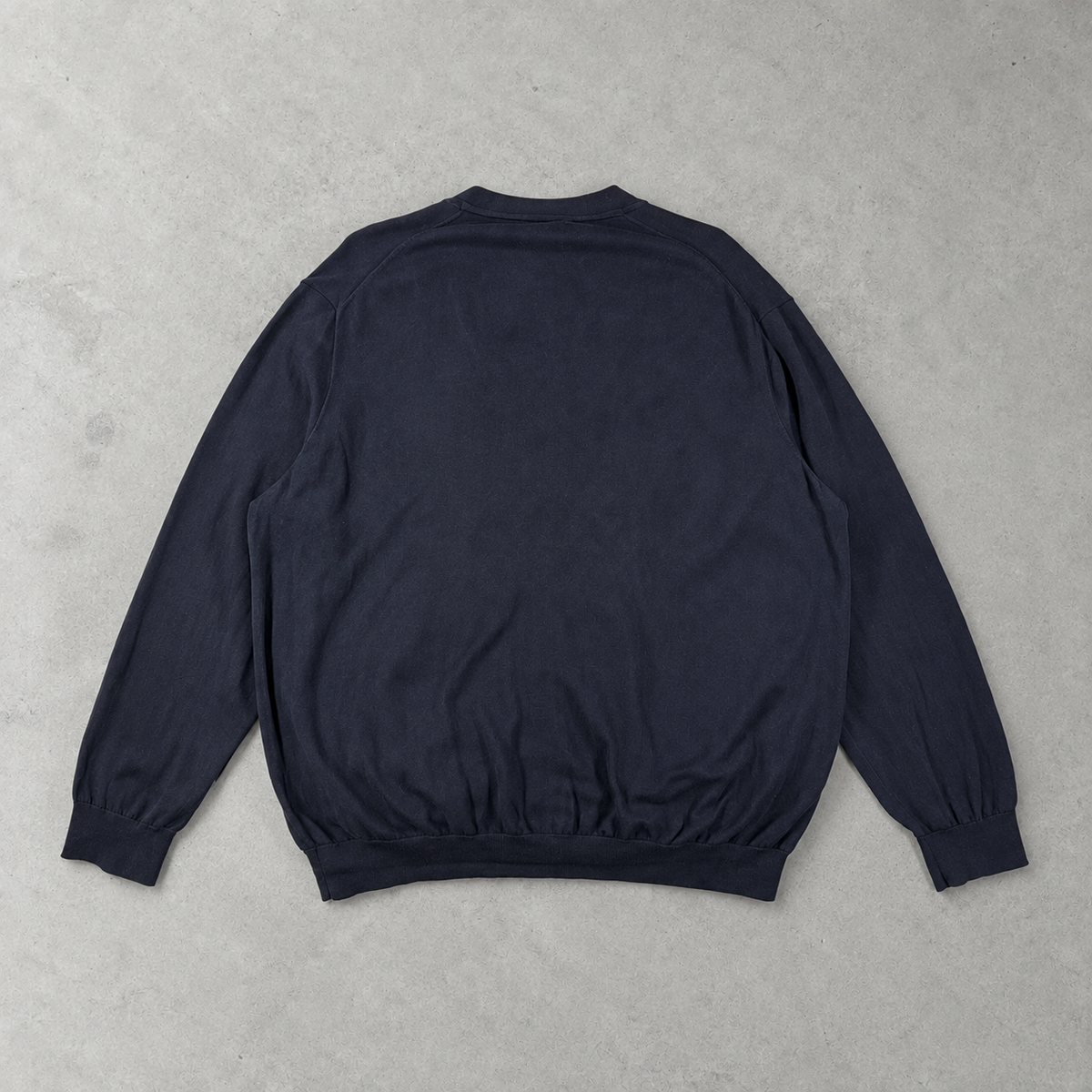Ralph Lauren Cardigan Marineblau Rare (XXL) Stitched Logo