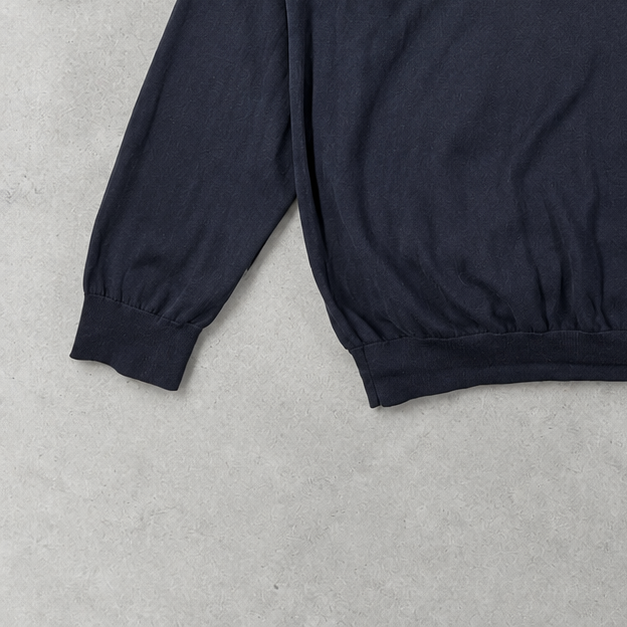 Ralph Lauren Cardigan Marineblau Rare (XXL) Stitched Logo