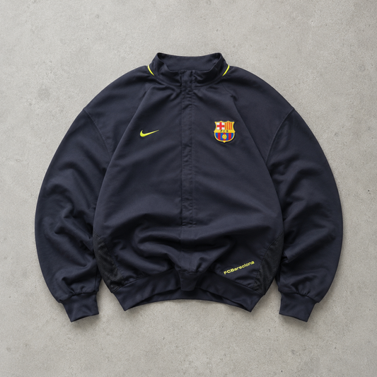 FC Barcelona Vintage Nike Track Jacket Navy, Black Rare (XL)