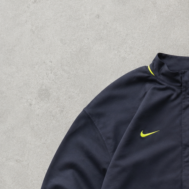 FC Barcelona Vintage Nike Track Jacket Navy, Black Rare (XL)