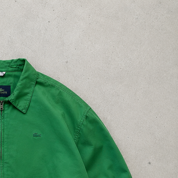 Lacoste Harrington Jacket Green Rare Stitched Logo (L)