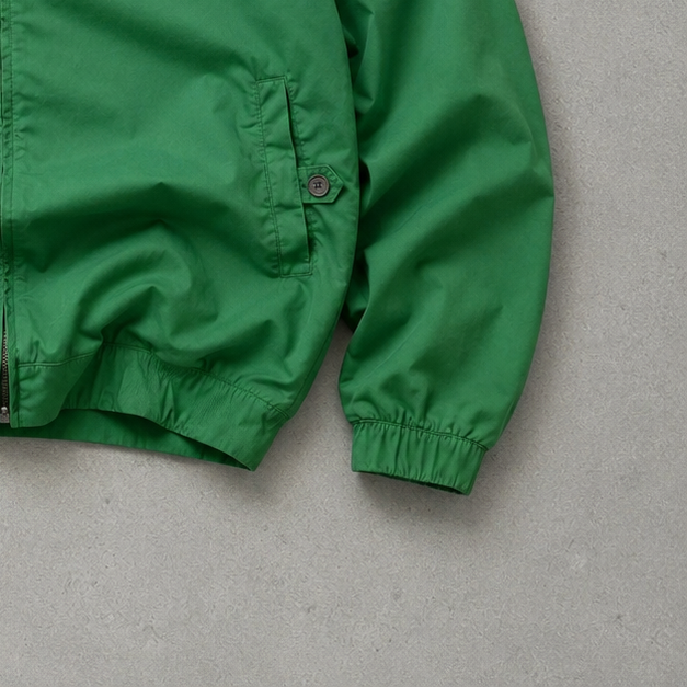 Lacoste Harrington Jacket Green Rare Stitched Logo (L)