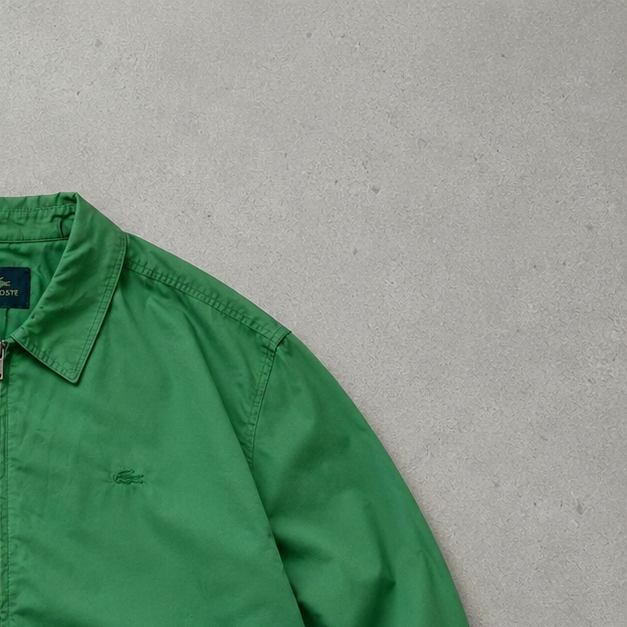 Lacoste Harrington Jacket Green Rare Stitched Logo (L)