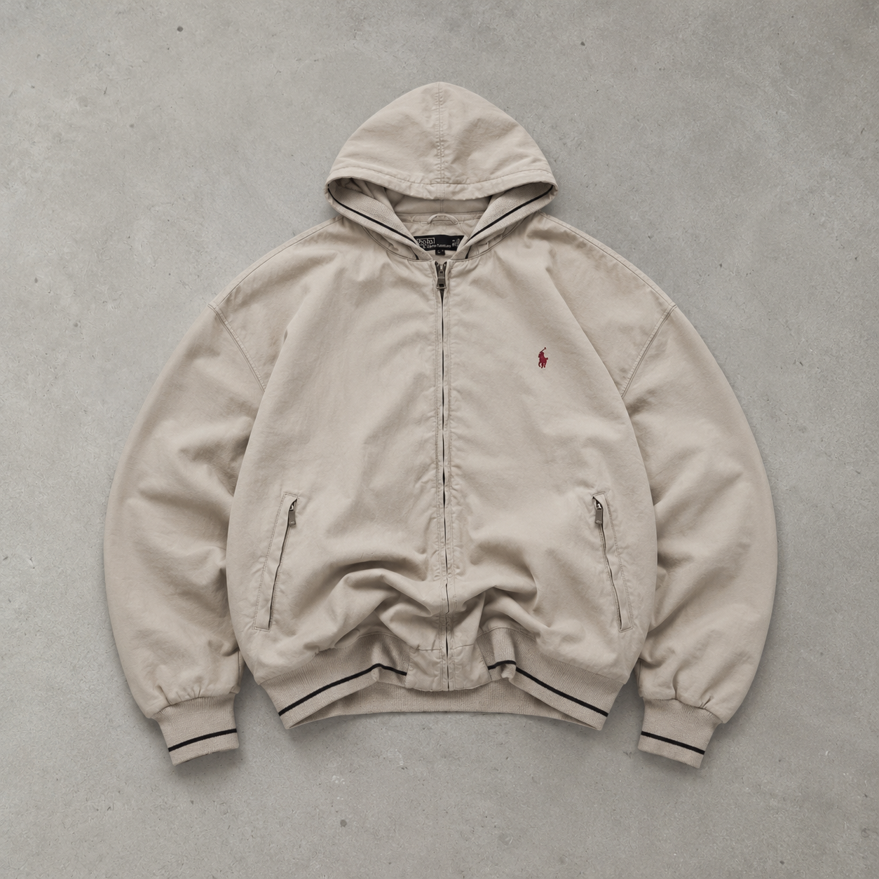Ralph Lauren Bomber Jacket Beige Rare (L)
