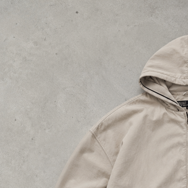 Ralph Lauren Bomber Jacket Beige Rare (L)