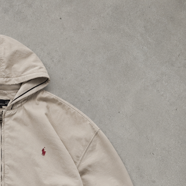 Ralph Lauren Bomber Jacket Beige Rare (L)