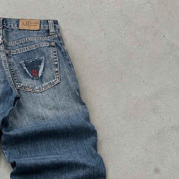 Y2K Armani Jeans Jeans Blue Rare (M)