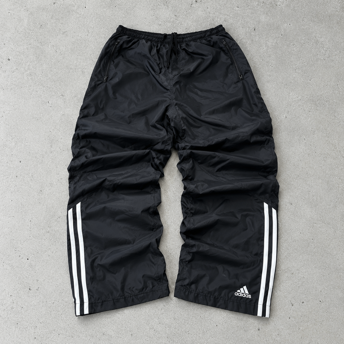 2000s Adidas Track Pants Schwarz Limited (M)