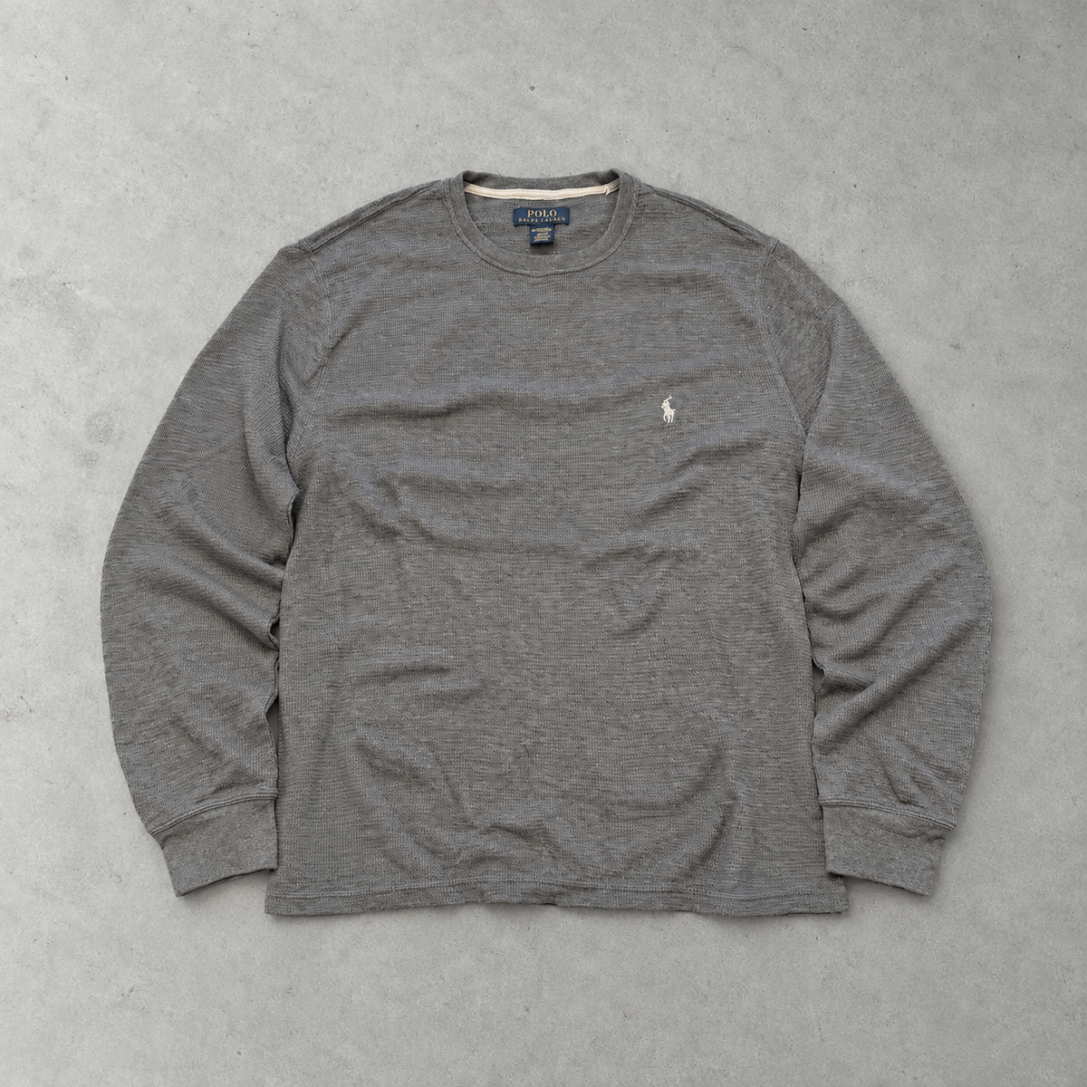 Polo Ralph Lauren Sweater Grau Rare (L) Stitched Logo