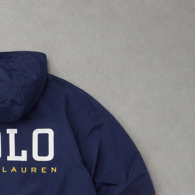 Ralph Lauren Hoodie Marineblau, Orange Limited (S)