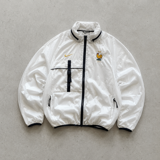 France Nike Windbreaker White, Black Rare (Size M)