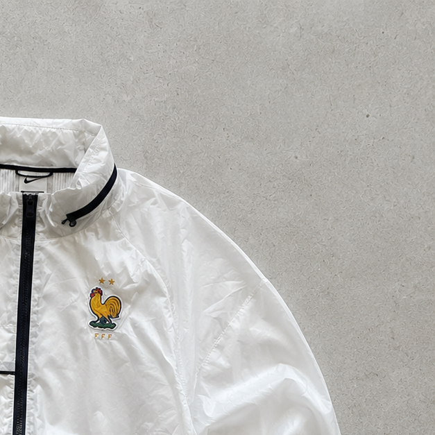 France Nike Windbreaker White, Black Rare (Size M)