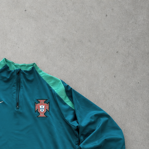 Portugal 2024 Nike Tracksuit Turquoise Rare Stitched Logo (L)