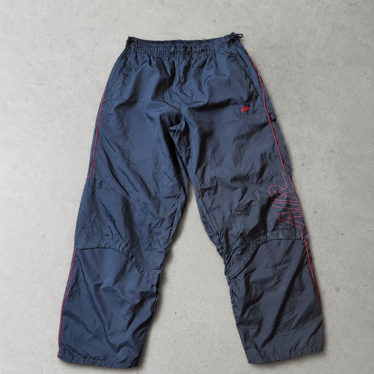 Y2K 2000 Nike Pants Grey, Black Rare (M)