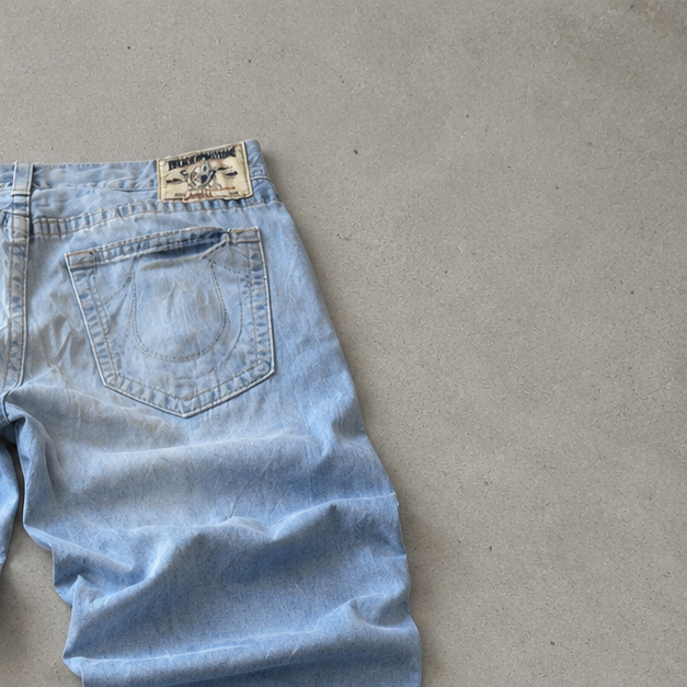 Y2K True Religion Jeans Hellblau Rare (XXL)