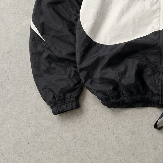 90s Y2K Nike Track Jacket Black, White Rare (L)