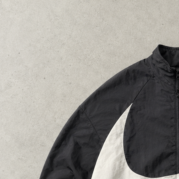 90s Y2K Nike Track Jacket Black, White Rare (L)