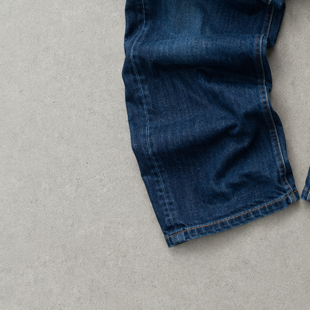90s Vintage Armani Jeans Baggy Jeans Marineblau Limited (W32 | DE 48)