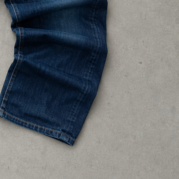 90s Vintage Armani Jeans Baggy Jeans Marineblau Limited (W32 | DE 48)