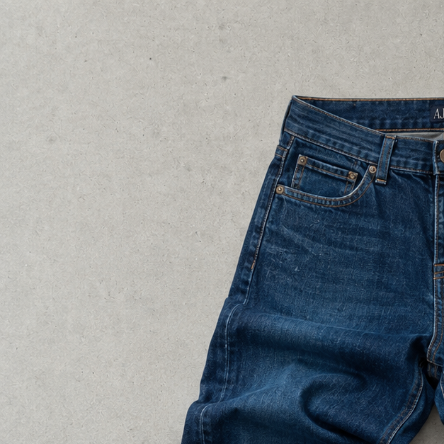 90s Vintage Armani Jeans Baggy Jeans Marineblau Limited (W32 | DE 48)