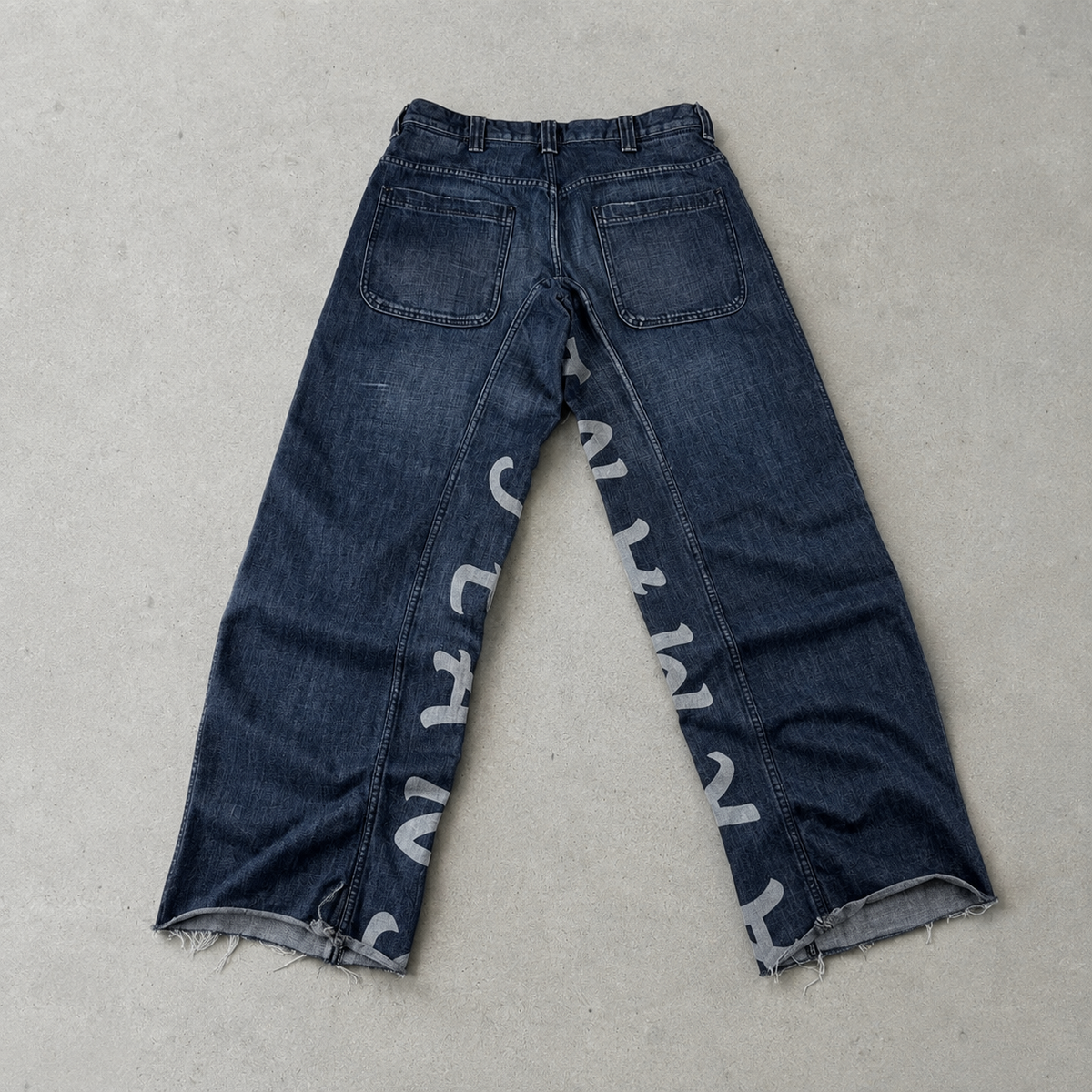 90s Vintage Armani Jeans Baggy Jeans Marineblau Limited (W32 | DE 48)