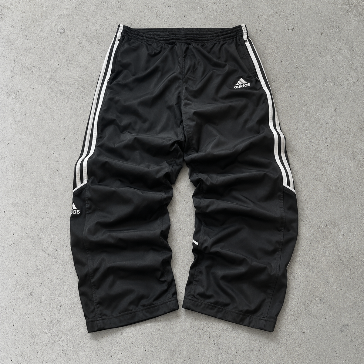 Y2K Adidas Track Pants Schwarz Limited (L)