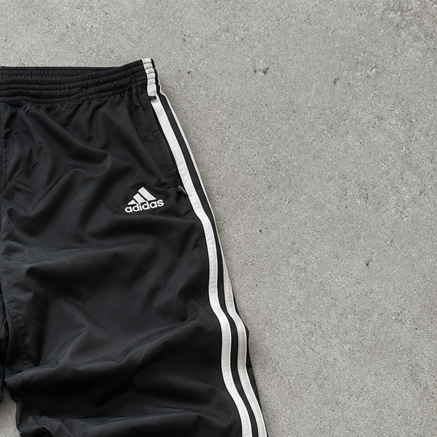Y2K Adidas Track Pants Schwarz Limited (L)