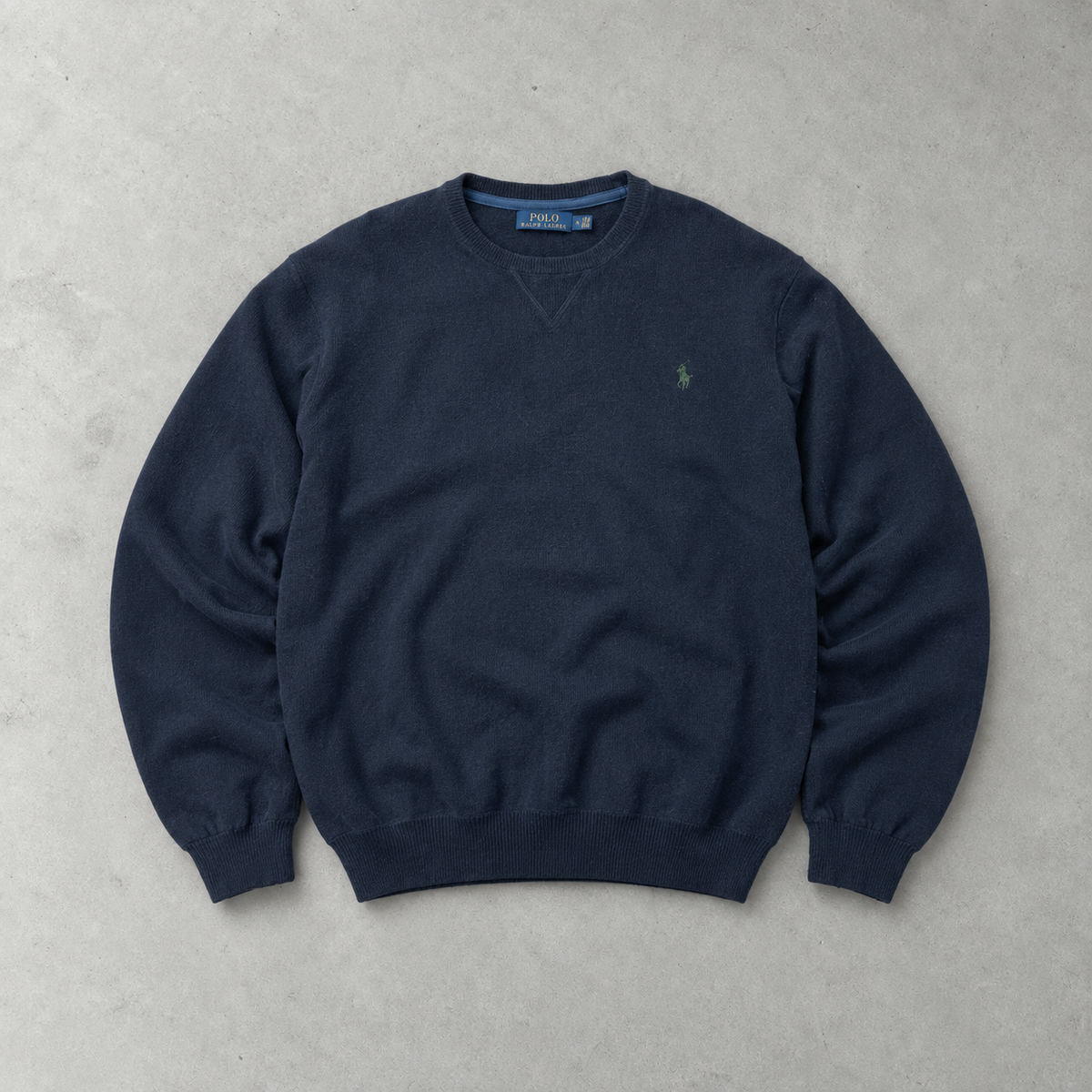 Ralph Lauren Sweater Marineblau Limited (M) Stitched Logo