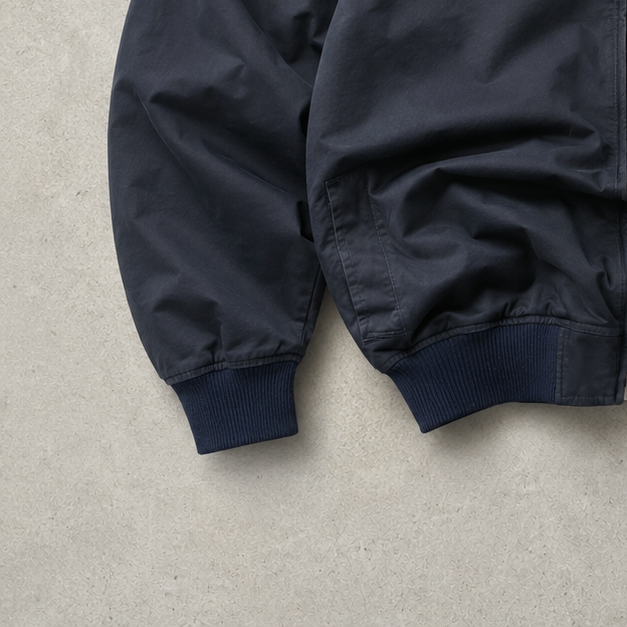 Lacoste Harrington Jacket Navy Rare Stitched Logo (M)