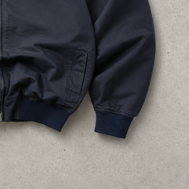 Lacoste Harrington Jacket Navy Rare Stitched Logo (M)