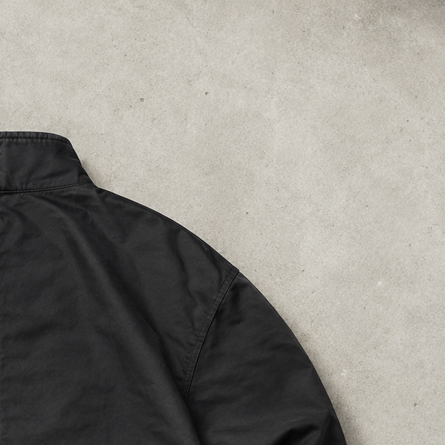 Lacoste Harrington Jacket Navy Rare Stitched Logo (M)