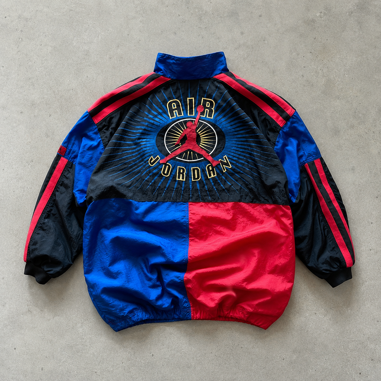 Chicago Bulls NBA 90s 1990 Nike Jacket Black, Red Rare (L)