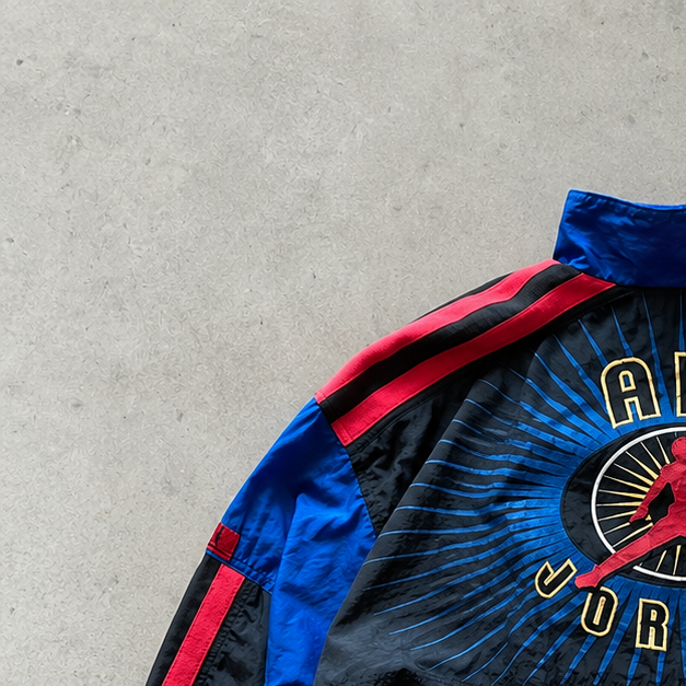 Chicago Bulls NBA 90s 1990 Nike Jacket Black, Red Rare (L)