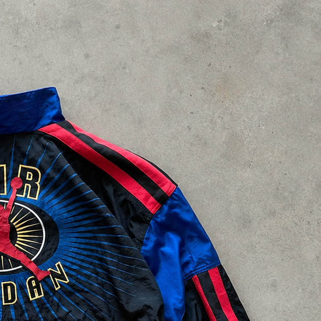 Chicago Bulls NBA 90s 1990 Nike Jacket Black, Red Rare (L)