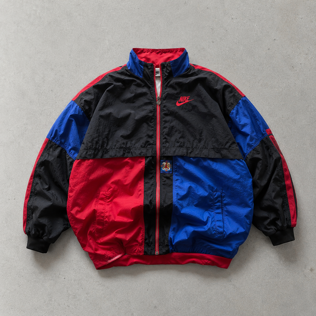Chicago Bulls NBA 90s 1990 Nike Jacket Black, Red Rare (L)