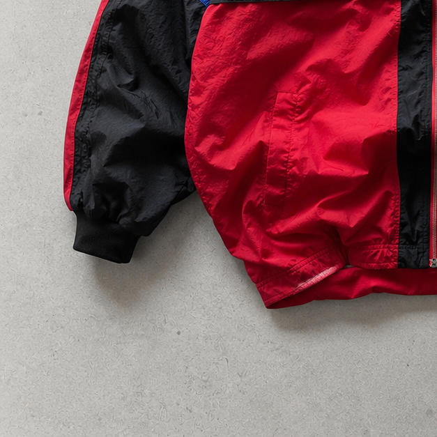 Chicago Bulls NBA 90s 1990 Nike Jacket Black, Red Rare (L)
